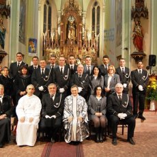 Radnici Funera na svetoj misi na Dan mrtvih 2014. godine u crkvi Svetog Roka.